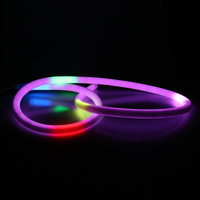 Lampu Hias 360 Derajat Diameter 18mm PVC IP65 Pixel RGB 5050 SMD SPI DMX Program Dekorasi Natal LED Strip Neon Tube