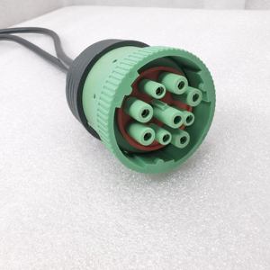 J1939สีเขียว Type-2ตัวผู้หญิงกับ OBD II Splitter Y สาย24AWG สายไฟสำหรับการวินิจฉัยรถยนต์การสื่อสารข้อมูลยานยนต์ - Product Image 3