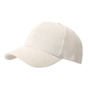 Trendy 100% Cotton Corduroy Casual Baseball Cap Adjustable Buckle Strap Embroidered Curved Brim 6 Panel <b>Hat</b> Promotion Gift - Product Image 4