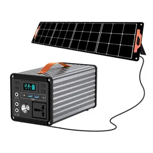 China wholesale lifepo4 lithium battery 500watt 500w portable solar power station backup energy storage 500w