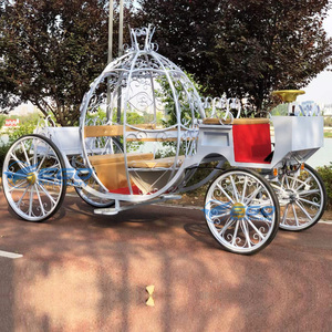Carruaje Eléctrico de 4 Ruedas Metálico Popular de Diseño de Calabaza de Cenicienta para Boda, Navidad y Turismo, en Venta - ¡Gran Éxito de Ventas! - Product Image 1