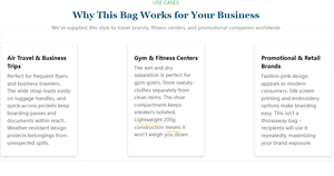 ถุงช้อปปิ้งรักษ์โลกทำจากขวดรีไซเคิล ซักเครื่องได้ ทนทาน รับน้ำหนักได้ถึง 10 กก. - Product Image 6