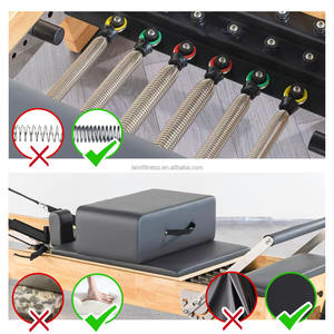 Letto Reformer Pilates Resistente in Legno di Rovere per Uso Commerciale con 3 Anni di Garanzia - Product Image 2