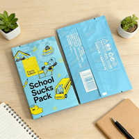 Sacs en plastique personnalisés avec logo imprimé, fermeture éclair, emballage en feuille, thermoscellage, sac aveugle pour jeu de cartes de collection pour animaux de compagnie