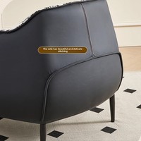 Fauteuil d'appoint de luxe en acier, style vintage français, design moderne du milieu du siècle, pour salon et chambre à coucher, usage domestique