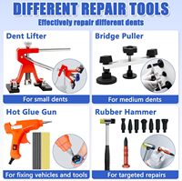 Kit de réparation de bosses sans peinture 149 pièces avec marteau à inertie, languettes adhésives pour élimination de bosses de grêle/portes/dents, ensemble d'outils de réparation de carrosserie automobile DIY