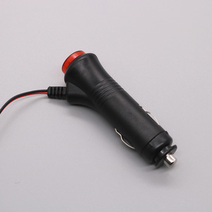 Car cigarette lighter socket <b>with</b> <b>switch</b> and power cord; car cigarette lighter <b>plug</b>. - Product Image 1