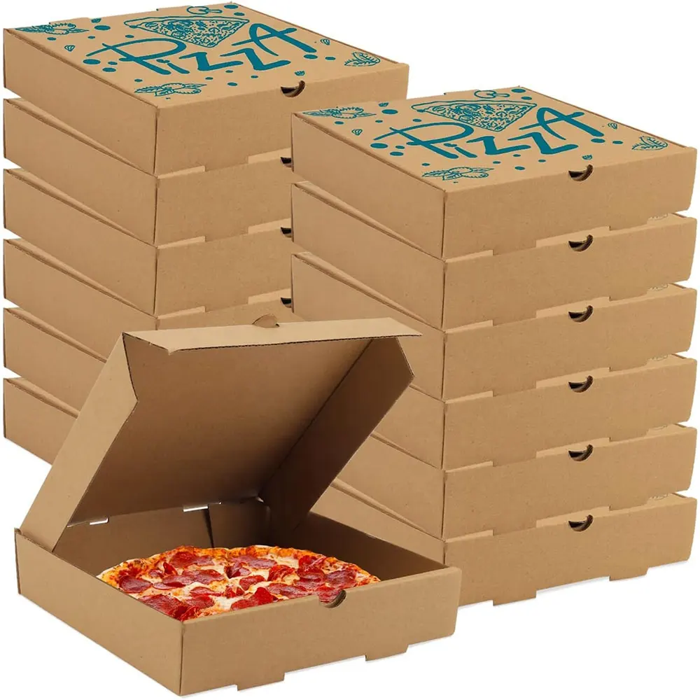 Neue Produkte individuell bedruckter brauner wellpappe-Pizza-Dreieck-Schachtel