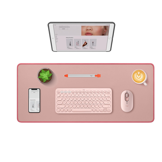 Big Rubber Mousepad with Wrist Rest for Office Gaming Use Custom Logo Design Anti-Slip Waterproof Computer Desk Mat Keyboard Pad