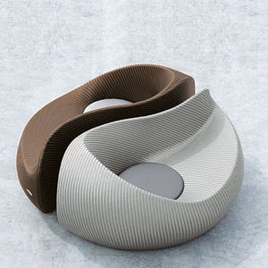 Chaise longue de jardin moderne en rotin PE, coussins résistants aux UV pour chambre à coucher, bord de piscine, hôtel, balcon, jardin, cour - Product Image 2