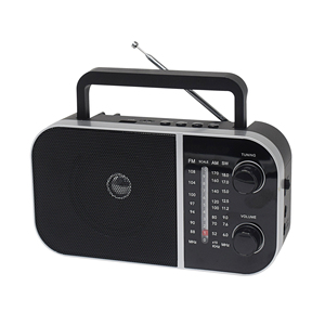 <span class=keywords><strong>Radio</strong></span> Portátil de Plástico AM/FM con Reproductor de Tarjetas USB/TF Que se Puede Conectar a la Entrada de Auriculares de 3.5mm - Product Image 1