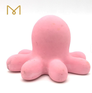 Juguete Chillón de Pulpo de Goma Suave Ecológico Personalizado, Sabor a Pollo, Animal Marino Rosa para Mascotas, Hecho de Látex - Product Image 4