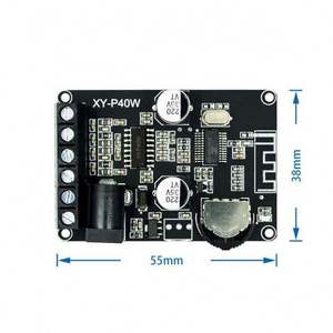 XY-P40W Stereo Blvetooth <b>Amplifier</b> Board, 30W/40W High Power Digital Audio Module, DC 12V/24V for <b>Speaker</b> - Product Image 6