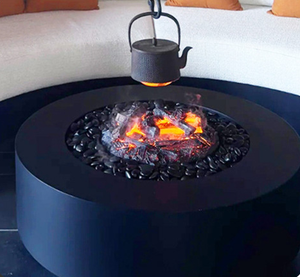 Braciere da Esterno in Rattan a Gas Senza Fumo, Lussuoso e Potente in Acciaio Inox e Ghisa per Campeggio e Giardino - Product Image 3