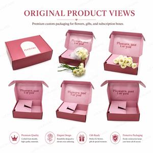 Scatole per Fiori e Amore con Logo Personalizzato, Confezioni per Rose, Scatole Regalo per Mamma, Scatole per Spedizione Bouquet - Product Image 6