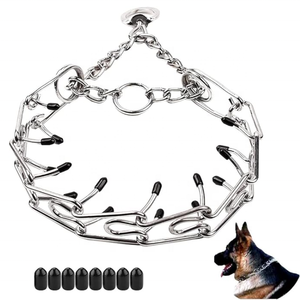 Collar de Adiestramiento para Perros con Púas, Collar de Estrangulamiento para Perros, Collar para Mascotas para Exteriores con Puntas de Goma Cómodas, Collar de Estrangulamiento para Perros sin Tirones - Product Image 6