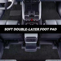 Upgrade Auto-Innenausstattung Doppelschichtige Fußmatte Velours-Bodenteppich Fußmatte für BYD Leopard 5 Zubehör