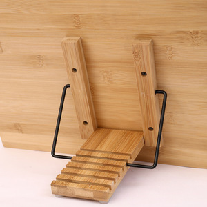 Master Carpenter Bamboo Bookshelf Multiplication Table Adjustable Student Reading <b>Stand</b> <b>Tablet</b> Holder - Product Image 3