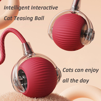 Juguete Inteligente Eléctrico de Silicona para Gatos, Pelota Moderna, Simple, Interactiva, con Movimiento Automático, para Perros y Gatos