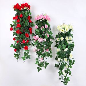 Guirlandes de roses artificielles Ning Chen, décoration murale, fleurs en plastique, décoration intérieure pour salon, 109g - Product Image 1