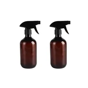 500ml Brown PET Lotion Bottles Household Products PUMP Sprayer Amber in Bulk Cosmetic Packaging Plastic Empty Plastic Packing