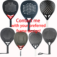 Raquettes de padel professionnelles NODEX SPORT OEM en matériau EVA10-28, options personnalisées, logo de marque haut de gamme, fibre de carbone 3K/12K/18K/24K