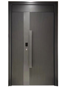 Puerta <span class=keywords><strong>de</strong></span> entrada <span class=keywords><strong>de</strong></span> seguridad <span class=keywords><strong>de</strong></span> <span class=keywords><strong>aluminio</strong></span> <span class=keywords><strong>de</strong></span> alta resistencia Antirrobo Diseño moderno Bloqueo multipunto Sonido <span class=keywords><strong>y</strong></span> aislamiento térmico Entrada principal - Product Image 4