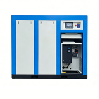 Compresseur à vis à entraînement direct sans huile de qualité médicale 75-110KW, moteur à garantie de 2 ans, refroidi par air, 100% air pur pour usage hospitalier