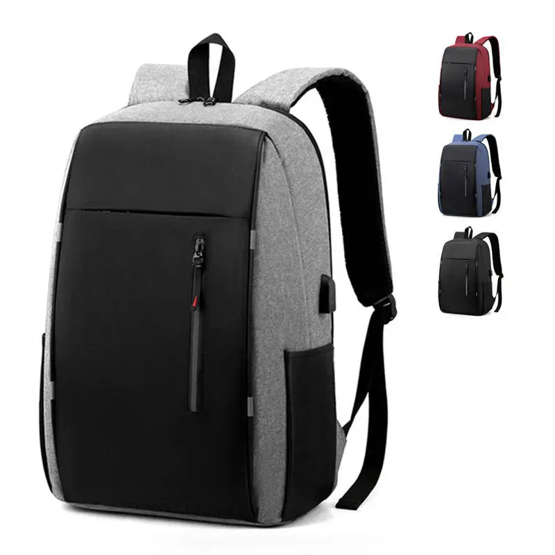 Business Travel Anti Theft Slim Durable Waterproof College School Computer Bag Laptop Backpack With USB Charging