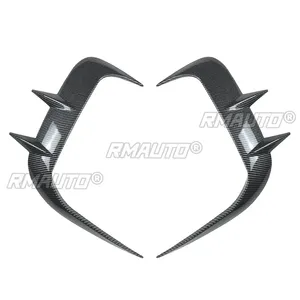 Aileron latéral de pare-chocs avant G60 noir brillant style M-Sport Air Blade Tuning pour BMW Série 5 G60 2024+ Accessoires auto - Product Image 6