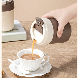 Taza de <span class=keywords><strong>Desayuno</strong></span> de Acero Inoxidable 304 para Mantener la Comida Caliente - Apta para Niños y Trabajadores de Oficina - con Tapa - Product Image 3