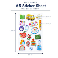 Autocollant 3D gonflé découpé à la forme, auto-adhésif, en relief, pour loisirs créatifs pour enfants, scrapbooking, journal, cadeaux de fête, vente en gros