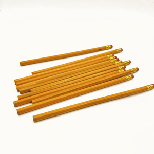 Lápiz Hexagonal HB Amarillo Personalizado para el Regreso a Clases # 2 lápices de madera con goma de borrar para niños - Product Image 5