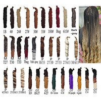 Cheveux Tressés Crochet Bouclés Français Brillants Pré-étirés, Ondulés Amples en Spirale, Synthétiques, 150g 24 pouces