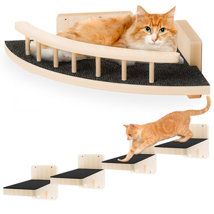 Treo tường góc mèo Giường mèo Kệ bước đồ nội thất vật nuôi cho mèo trong nhà leo nhảy cá rô gãi bài viết cho tường - Product Image 1