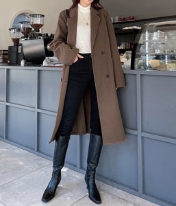 Abrigos largos de Invierno para mujer con descuento en línea, chaquetas y abrigos de talla grande con doble botonadura - Product Image 6