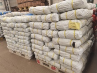 Bâche en PE blanche imperméable très résistante 4 x 6 YD (10 x 10 YD) 120 g/m² pour l'extérieur