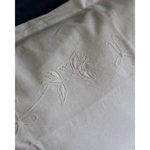 Parure de lit double personnalisable Pietrochianese pour broderie, 4 pièces, drap plat, taille King, motif uni tissé, polyester PVC, pour la maison - Product Image 5