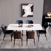 Chaise de salle à manger en cuir de luxe nordique avec dossier amovible en métal italien pour la maison, le bar, l'appartement, le café