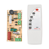 Placa de Control Universal para Ventilador Enfriador de Aire de 300W, Kit de Placa de Circuito con Control Remoto AC 110-220V, Panel en Inglés y Función de Temporizador de 7H