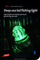 NOUVEAU Éclairage LED de profondeur pour la pêche au calamar sous-marine, attirant les poissons, signalisation, lumières LED diamant pour la pêche en eau profonde