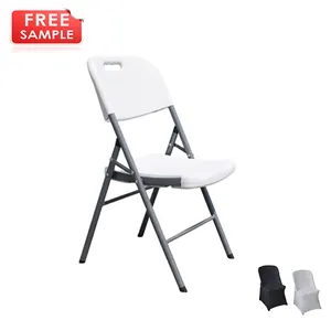 Modern Portable Lightweight Outdoor Hotel Folding Cheap Plastic Chair Wholesale For Patio Banquet Event