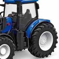 Mini tracteur RC 2.4G télécommandé 6 canaux avec câble USB, jouet électrique d'extérieur pour enfants, prêt à l'emploi, camion de ferme, cadeau