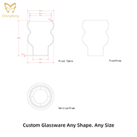 Verres à cocktail en forme de gourde de 540 ml, verre à boire transparent, verre borosilicate de haute qualité, tasse à café et à lait