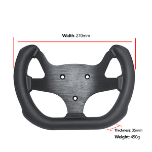 <span class=keywords><strong>Volant</strong></span> de course en forme de D, style Factory Racing, en PU léger, <span class=keywords><strong>pour</strong></span> simulation de direction précise, idéal <span class=keywords><strong>pour</strong></span> karting - Product Image 2