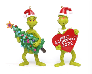 Adorno Navideño de Resina con Forma de Monstruo Verde, Decoración Navideña - Product Image 3