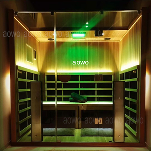 Infrarot- und Traditionelle Sauna Kombiniert Sona Hocatt-Ozon-Sauna Hemlock-Holz Outdoor Finnische Sauna mit Smartphone-App - Product Image 3