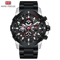 Mini Focus MF0401G Best Seller Montre de course pour homme Chronographe Lumineux Tachymètre Sportif