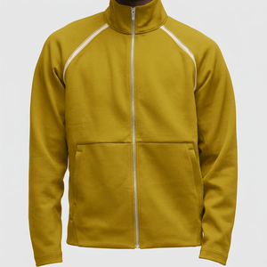 Unisex Track <b>Jacket</b> Casual Sports <b>Zip</b>-<b>Up</b> Waterproof Breathable Filled High Street Style OEM ODM Wholesale White Stripes <b>Jacket</b> - Product Image 6