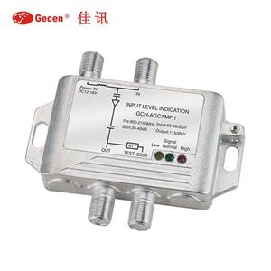 <span class=keywords><strong>Amplificador</strong></span> de <span class=keywords><strong>Señal</strong></span> GECEN GCH-AGCAMP-1 con Control Automático de Nivel para <span class=keywords><strong>TV</strong></span> Satelital - Product Image 1